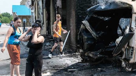 ukraine slavyansk destruction