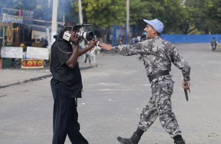 Haiti attacked journalist